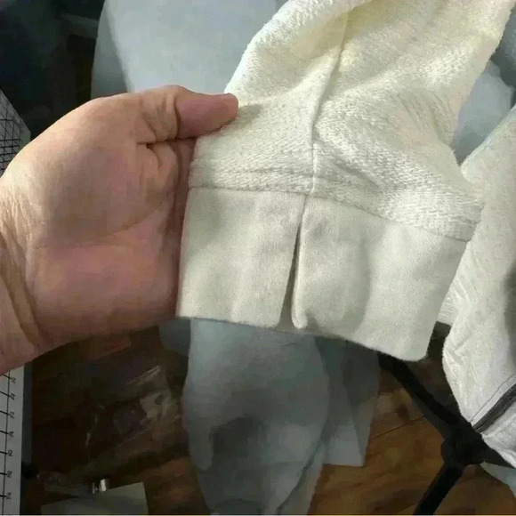 Anthropologie Saturday Sunday Quinn Jacket Full-Zip Tie Back Cream Size S - Picture 4 of 13